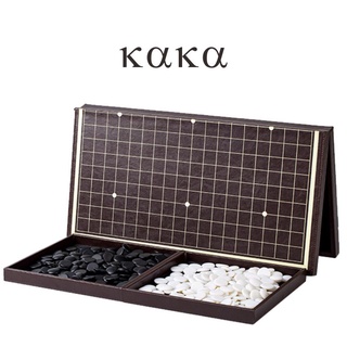 圍棋皮質摺疊收納棋盤初學者兒童培訓棋院比賽專用圍棋套裝【KAKA】