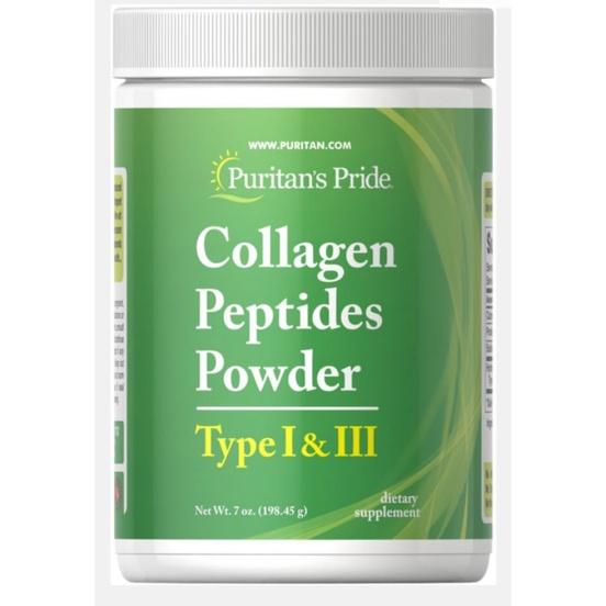 美國puritan's pride 膠原蛋白肽 collagen peptides power type I &amp;III