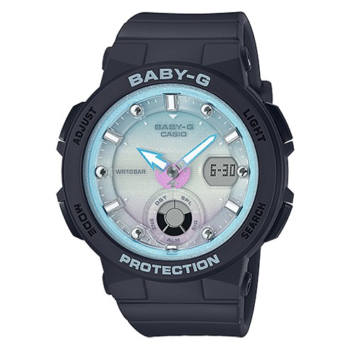 CASIO  BGA-250-1A2 BABY-G 海洋雙顯女錶 樹脂錶帶 防水100米 BGA-250 國隆手錶專賣店