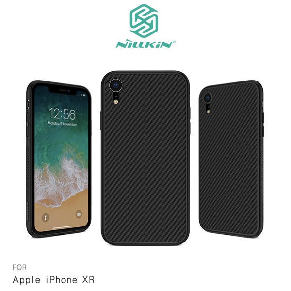 --庫米--NILLKIN Apple iPhone XR 纖盾保護殼 碳纖維材料 超薄 卡夢紋 保護殼 背殼