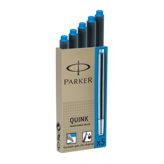 PARKER派克 盒裝卡式墨水(5支入)卡水 黑色/藍色/藍黑/水藍可選