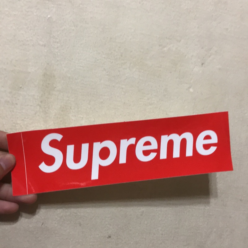 supreme box sticker