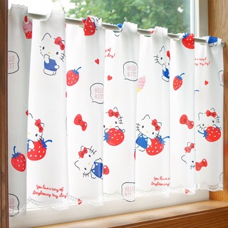 Hello Kitty 草莓甜點窗簾 裝飾 日本製正版 ck414