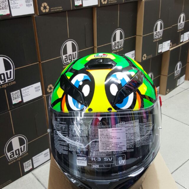 ☆宥鈞機車騎士精品☆AGV K-3 SV 烏龜限量款全罩，買就送，原裝帽袋