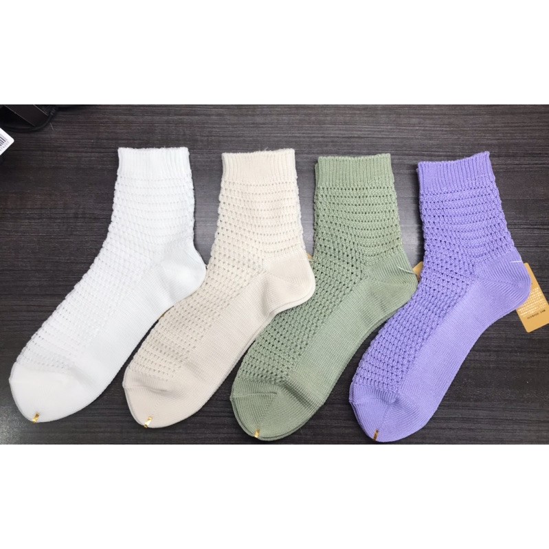 日本 現貨靴下屋春夏 款透氣網眼勾織短襪 蝦皮購物