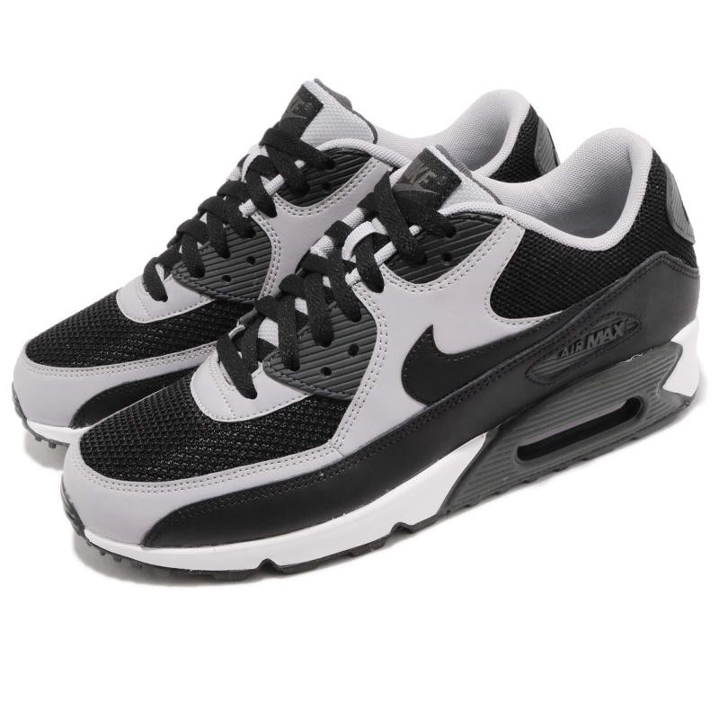 NIKE AIR MAX 90 男運動鞋 復古 百搭 氣墊 網布 透氣 537384-053 黑 灰 白 出清特價
