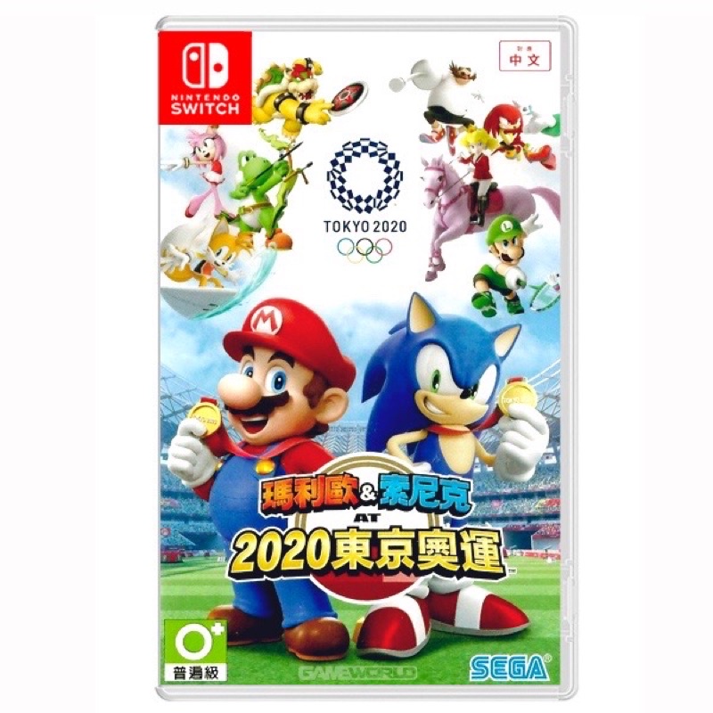 9成新 Nintendo switch 瑪莉歐&amp;索尼克 2020東京奧運 遊戲片