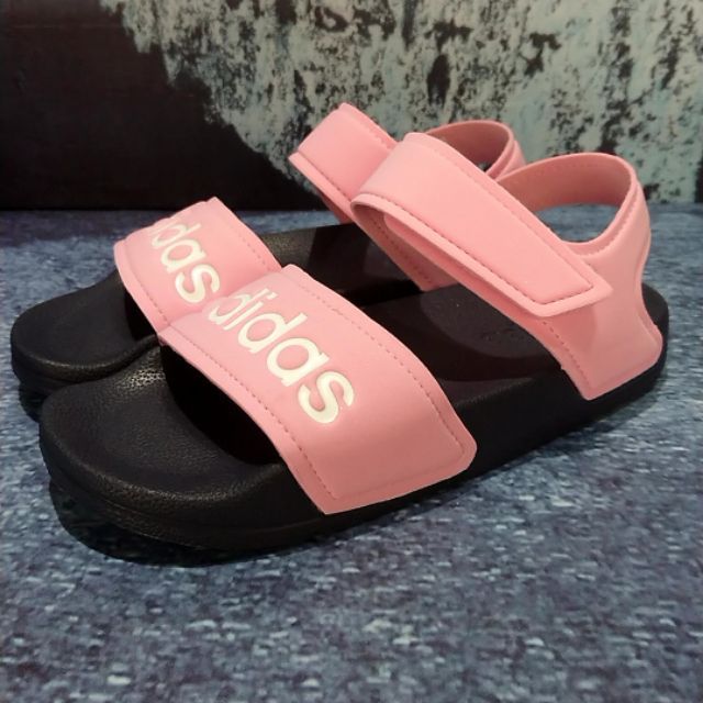 adidas adilette sandal k 涼鞋 粉黑  G26876 21~24cm [Q2現貨]