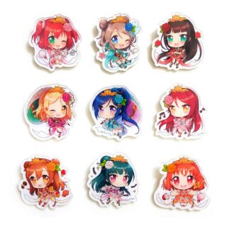萌之屋～LoveLive! LoveLive!Sunshine!! 壓克力 Q版徽章 鑰匙圈