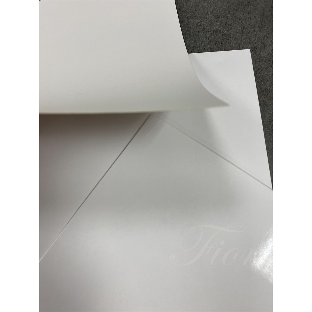 Fion｜白板卡/白色亮膜卡420磅-厚0.6mm-蛋糕底板/餐飲底板/白卡/厚卡/墊紙-可用奇異筆/白板筆書寫