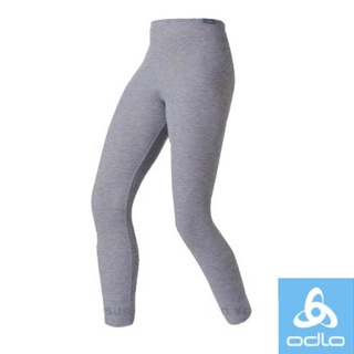 【瑞士 ODLO】effect 兒童 女頂級機能型銀離子保暖長褲 輕 透氣 快乾 吸濕 排汗 深麻灰 10419