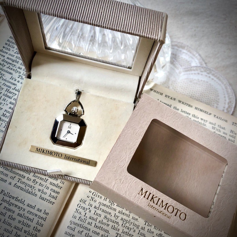 Vintage · MIKIMOTO · 美品 日本真珠 精緻懷錶 長項鍊 墜飾錶