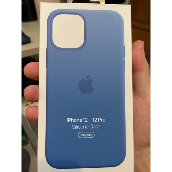 蘋果iPhone12/12 Pro MagSate 原廠矽膠保護殷-卡布里藍