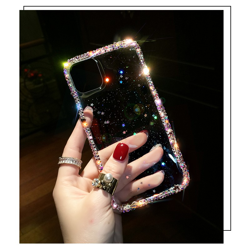 兼容iPhone 11 手機殼水鑽鑽石閃粉Bling Star 保護殼, 適用於iPhone 13 12 11 P | 蝦皮購物