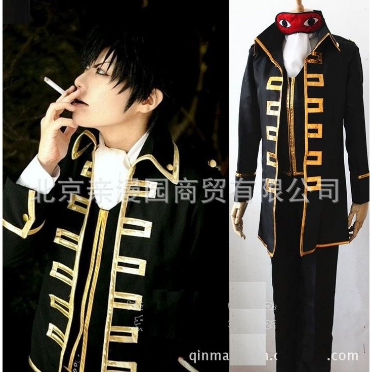 現貨 銀魂真選組隊服沖田總悟土方十四cos服送眼罩 蝦皮購物
