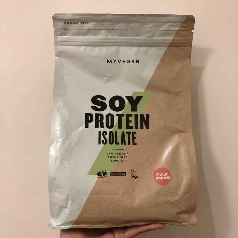 Myprotein 大豆蛋白 分離高蛋白 香草 巧克力 草莓奶油 抹茶 原味 1kg 一公斤 重訓 健身 純素 乳糖不耐