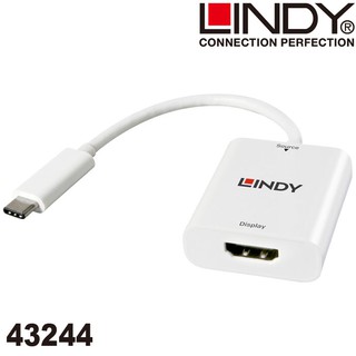 【3CTOWN】送$50禮券 含稅免運 LINDY 主動式 USB TYPE-C 轉 HDMI 轉接器 (43244)
