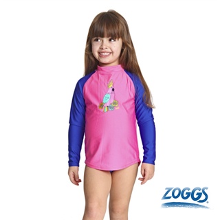 ZOGGS 幼童 女童 小童 環保 抗UV 長袖 防曬衣 游泳 上衣 叢林 樂園
