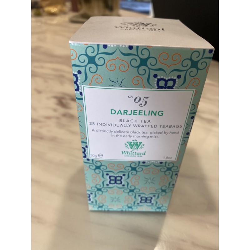 英國百年茶Whittard Darjeeling 大吉嶺紅茶25入獨立包區