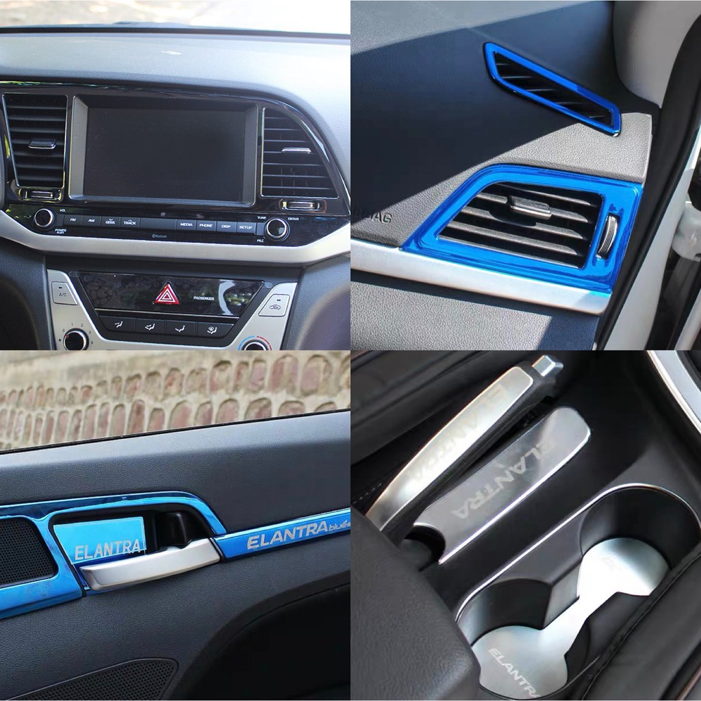 免運 elantra 6.5代 6代 sport 扶手面板貼 內飾片 排檔頭 冷氣出風口 升降窗 中控 卡夢 碳纖維