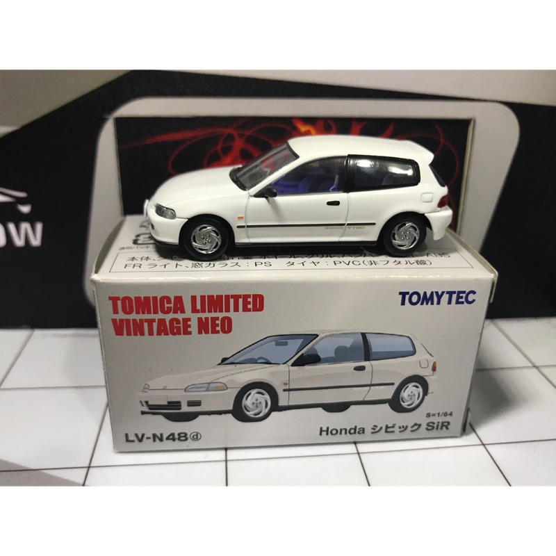 Tomica TLV civic LV-N48d EG6白絕版美車