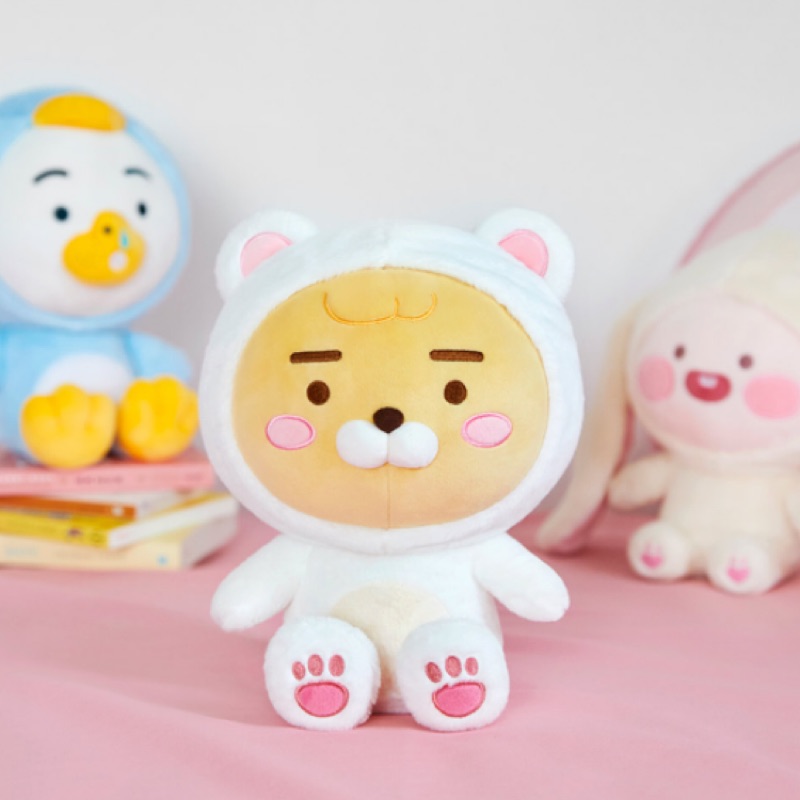 [12/23免稅帶回台]韓國代購Kakao friends 冬季系列 Ryan萊恩熊熊娃娃玩偶 抱枕 新款