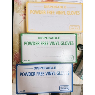 DISPOSABLE PVC手套 100PCS 塑膠手套 一次性手套 透明手套 拋棄式手套