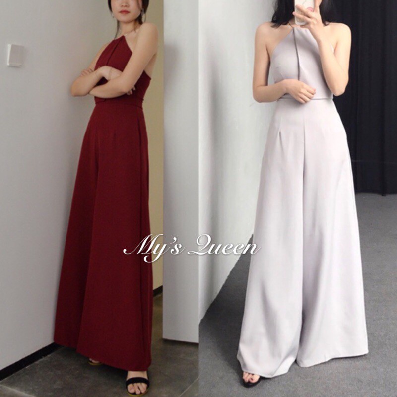 露背連身褲 歐美時尚性感褲裝婚禮洋裝宴會套裝伴娘名媛asos Zara Forever 優惠 蝦皮購物