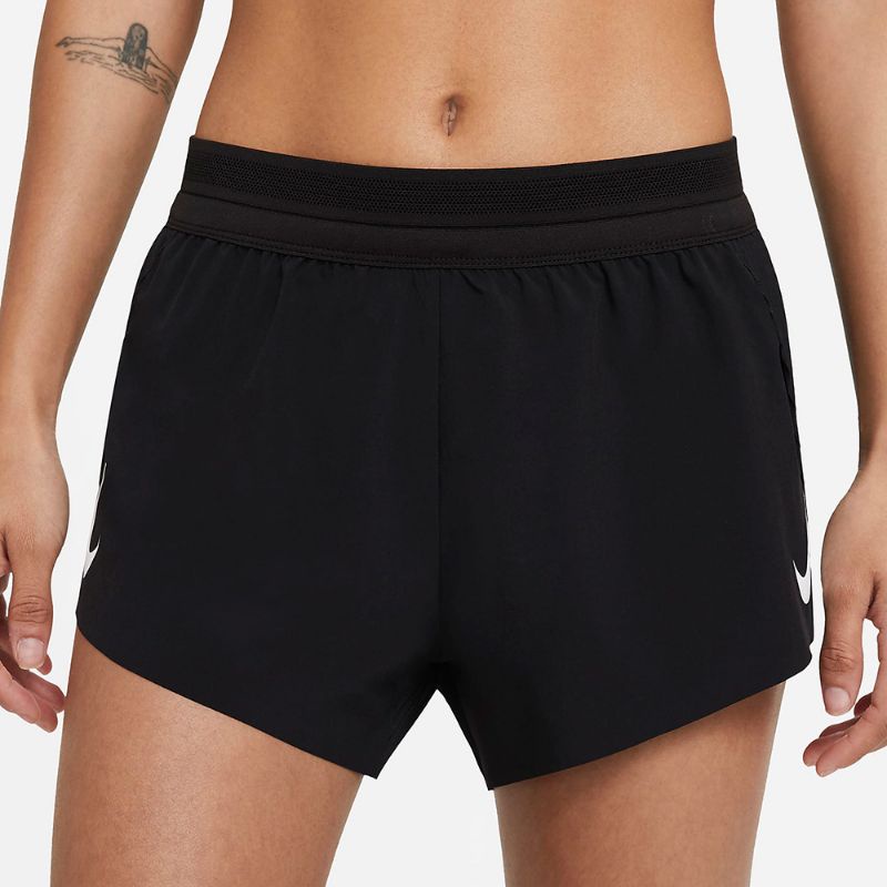 [8折代購] Nike DFADV AEROSWIFT 女 短褲 運動 慢跑 輕盈 修身 摺紋 黑 CZ9399-010