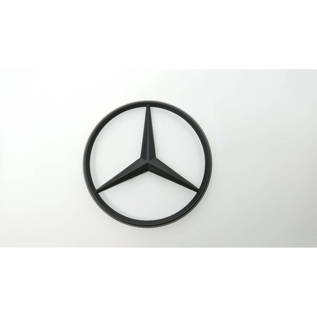 圓夢工廠 賓士 Benz 星標 7公分 改裝 消光黑 後車廂標誌 logo mark