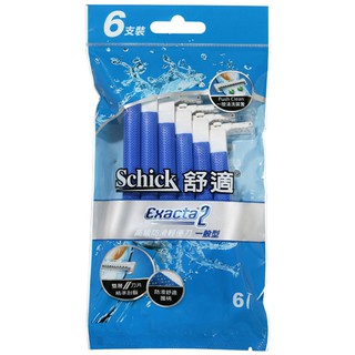 【Schick舒適牌】高階防滑輕便刀 一般型 6入
