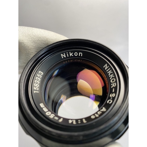［誠可議價］Nikkor-S.C Auto f1.4 50mm Non-Ai標準鏡（附原廠蓋、Kenko UV保護鏡）