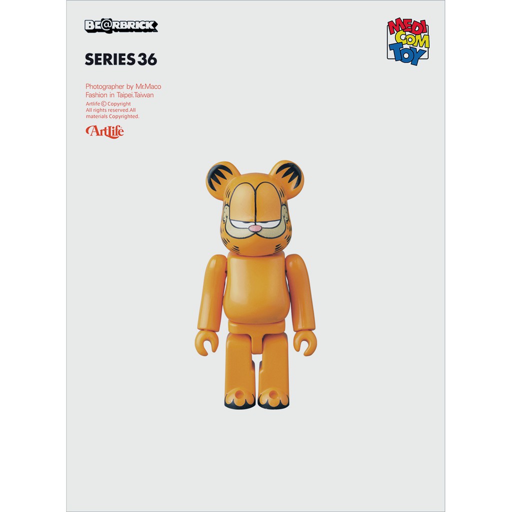 ArtLife @ MEDICOM 2018 BE@RBRICK 100% シリーズ36 Garfield 加菲貓