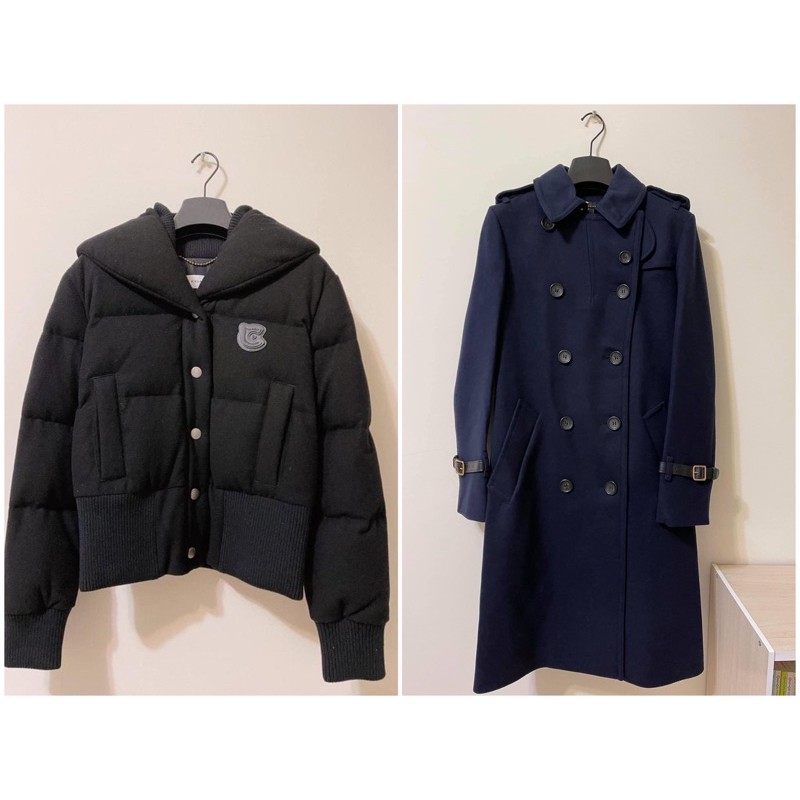 🔥限時特惠💥COACH 1941羊毛大衣(藍色)+COACH 1941九分運動休閒短版羊毛外套(黑色)