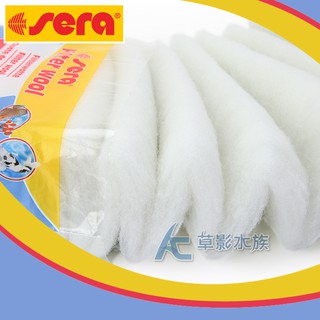 【AC草影】Sera 喜瑞 頂級羊毛絨過濾棉（250g）【一包】羊毛氈 物理過濾 濾材 魚缸培菌 水清 水混濁可用
