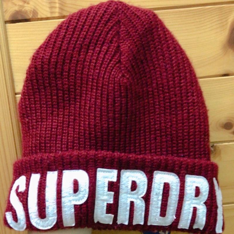 superdry針織毛帽（女）