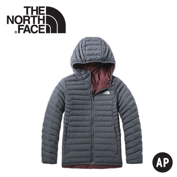 【The North Face 女 FP700羽絨雙面外套《深灰》】3KTM/羽絨衣/保暖外套/防風外套/悠遊山水