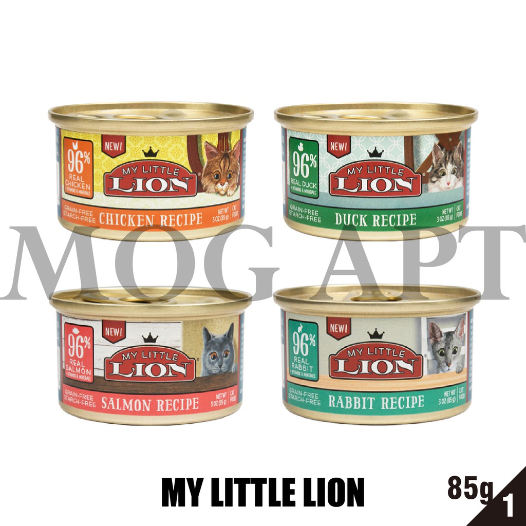 【MOG&amp;DOG】即期特賣 美國來恩 My Little Lion無穀高肉量96% 貓罐 1罐85g