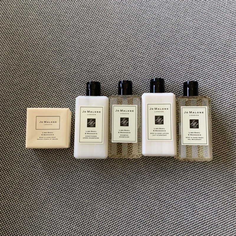 Jo Malone《青檸羅勒與柑橘》大罐 旅行組75ml 沐浴乳、乳液、洗髮精、潤髮乳、香皂