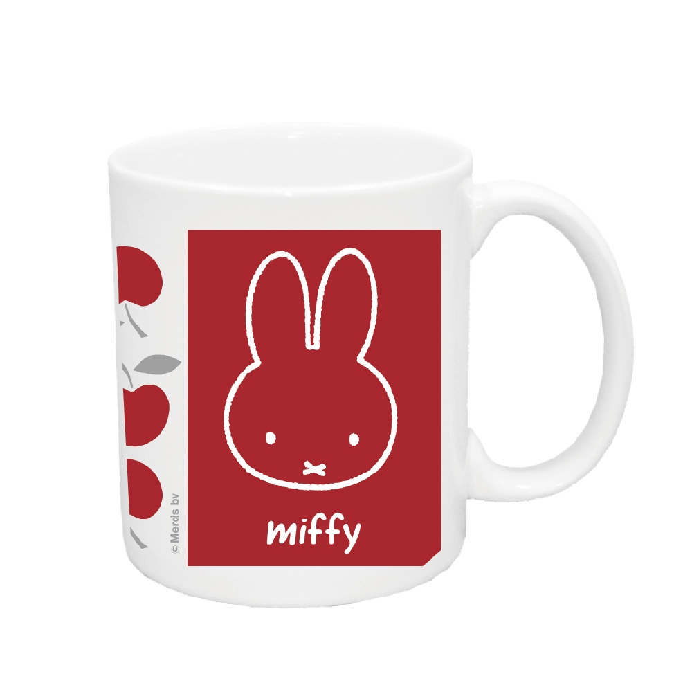 Miffy 米飛兔miffy插畫米飛蘋果馬克杯水杯飲水杯飲料杯咖啡杯陶瓷杯杯子米菲正版授權 蝦皮購物