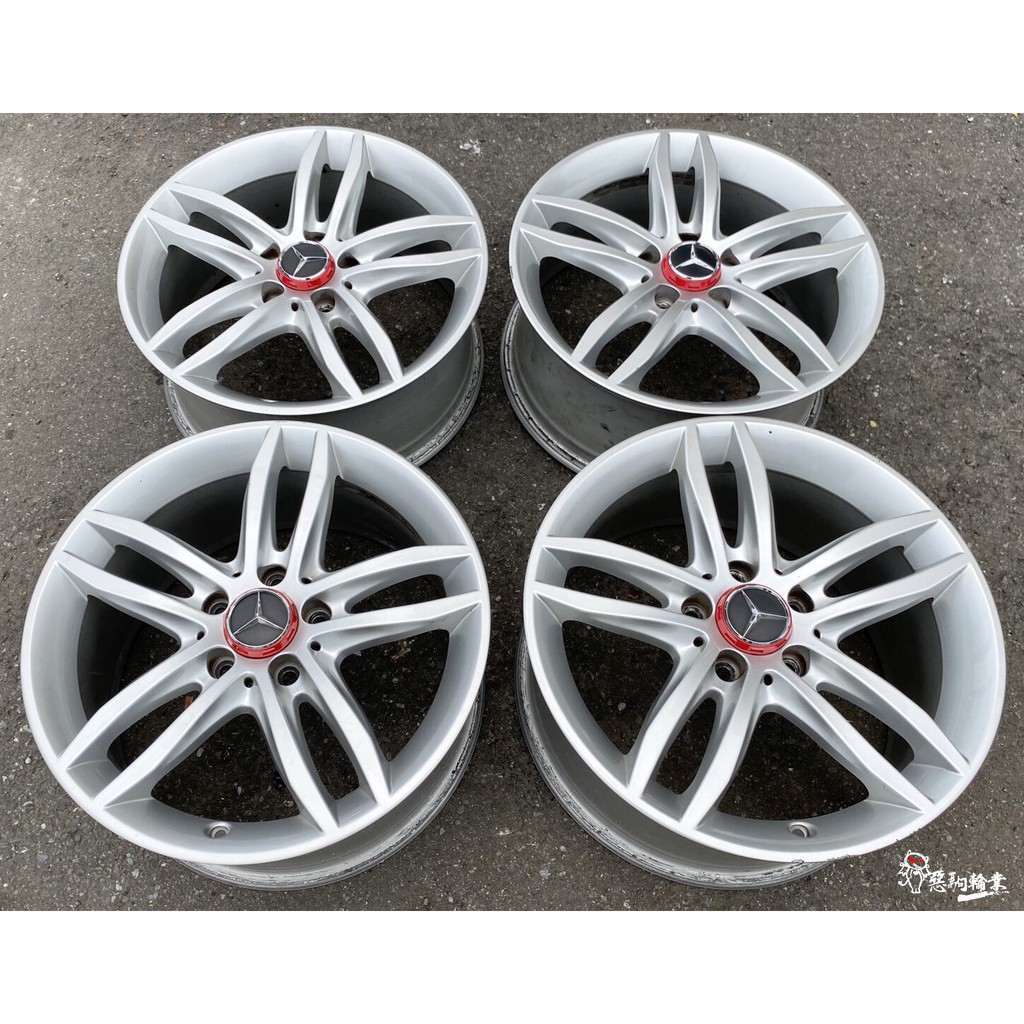 二手 中古鋁圈原廠賓士benz W4 17吋5孔112 前後配銀c180 C0 C250 C300 蝦皮購物