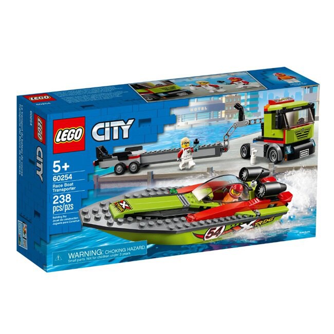 [台南 益童趣] LEGO 60254 城鎮系列 賽艇運輸車