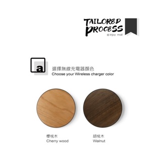 經典胡桃木/櫻桃木質無線充電器 Wireless Charger。 聖誕節交換禮物🎁