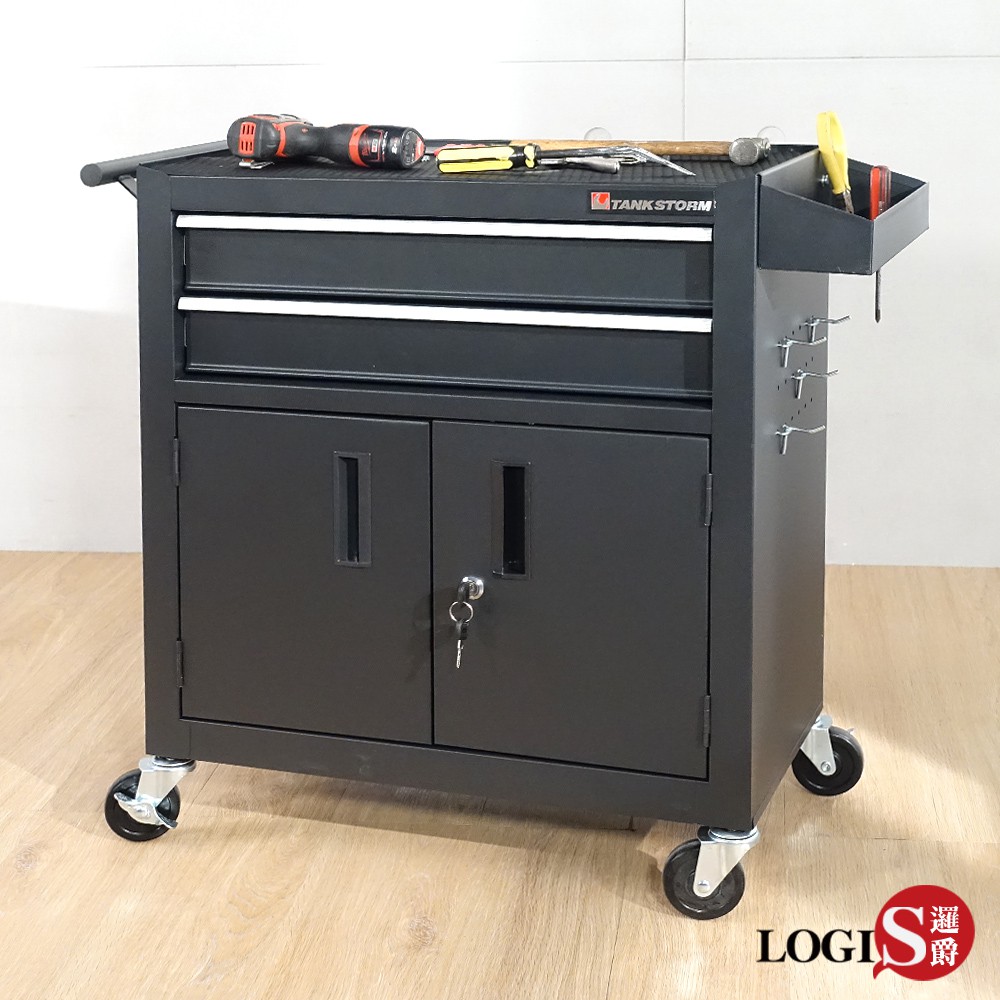 Logis 大號專業重型工具車tz12 文件櫃工具箱刀具車多功能推車汽修零件車五金工具推車 蝦皮購物