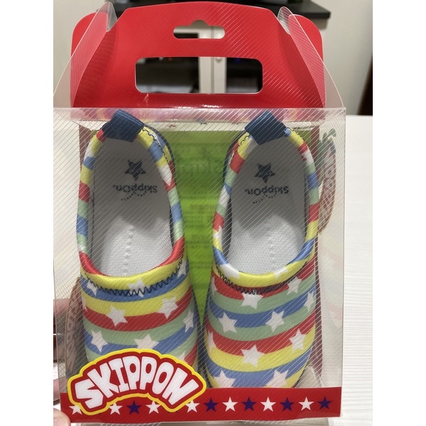 日本SkippOn 兒童休閒機能鞋  ISEAL VU系列彩虹星星 全新 17號