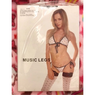 MUSIC LEGS 性感內衣褲組含大腿襪「全新品」