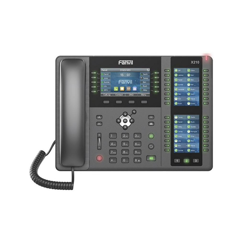 Fanvil X210 多按鍵 總機櫃檯 IP電話機 SIP網路電話 客服電話 高階主管VoIP電話 視訊IP門口對講機