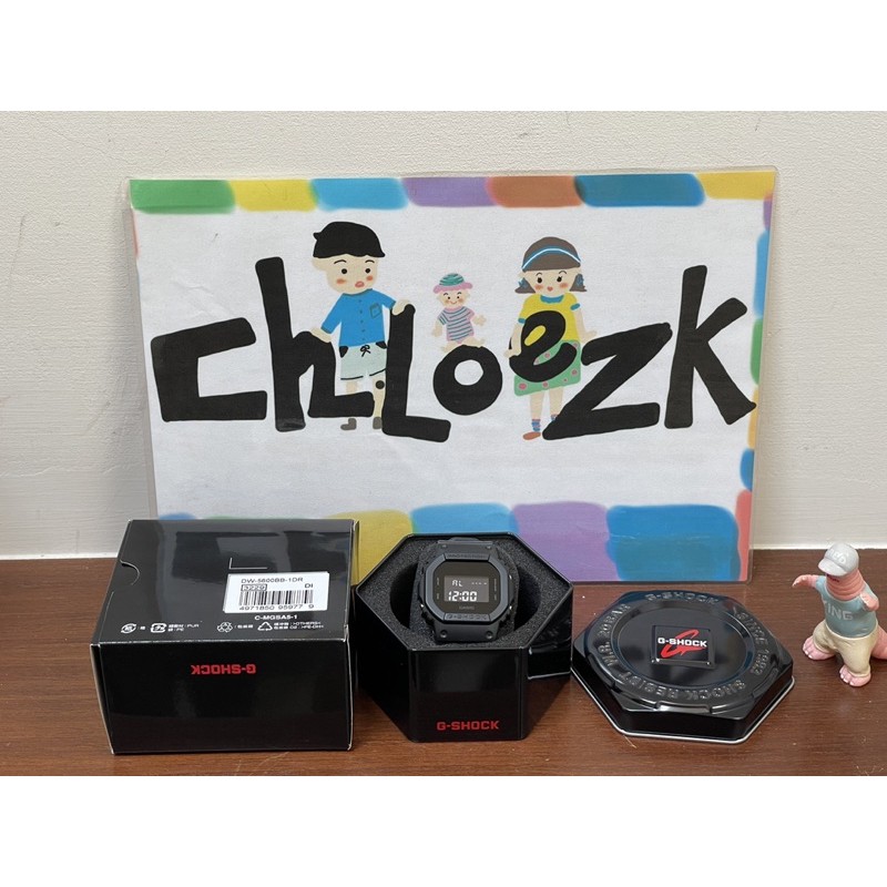 ［CHLOE ZK ］G-SHOCK DW-5600BB 全黑