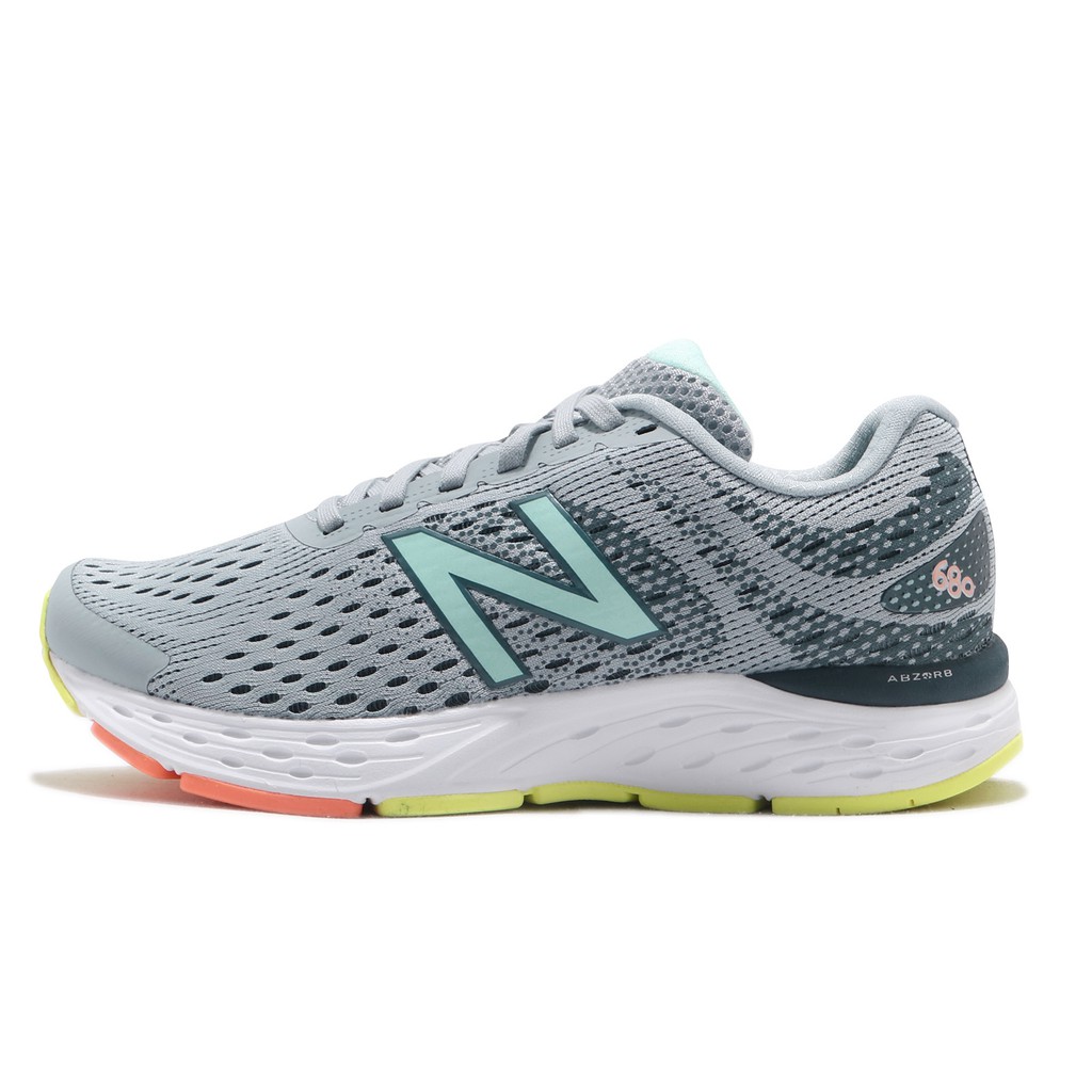 New Balance 慢跑鞋NB 680 V6 寬楦灰藍女 