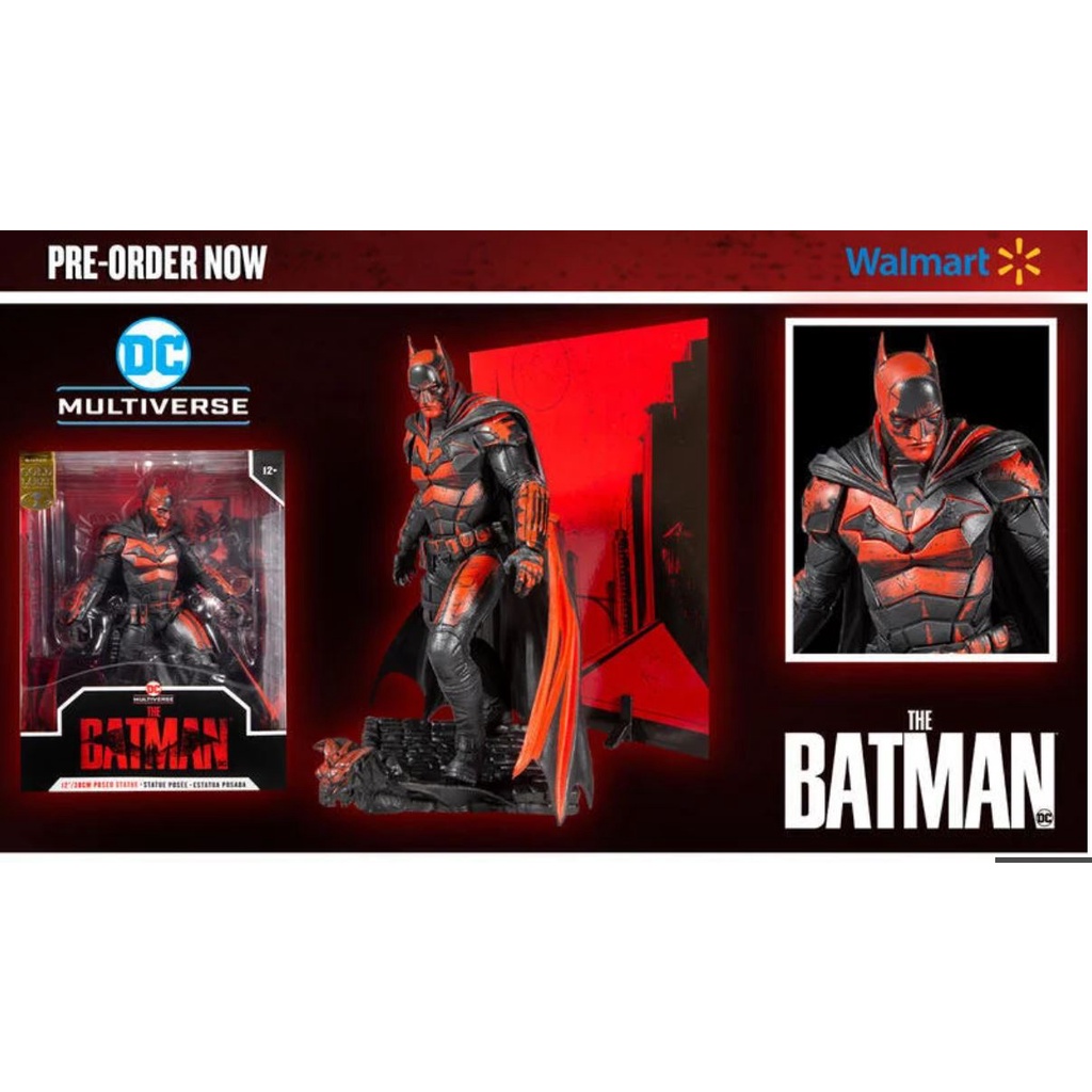 -麥法蘭 McFarlane 12吋 DC 蝙蝠俠 2022 蝙蝠俠 雕像 異色 紅黑版本